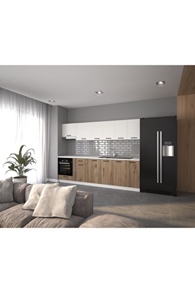 visasconcept 280 Cm Yıldız Hazır Mutfak Dolabı Ankastre Ve Aspiratör Modüllü ...