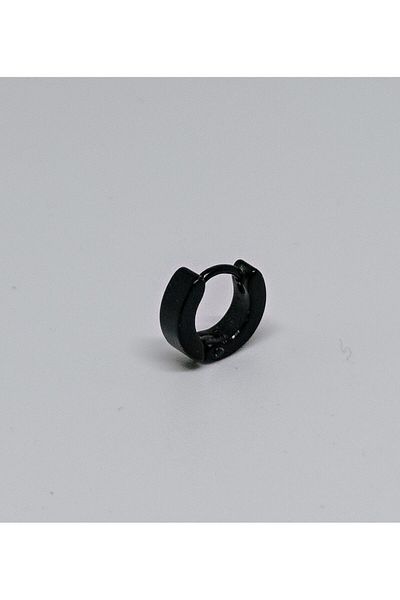 mama india alaçatı Unisex Women Men 316l Surgical Steel Cornered Circle Model Diameter 10 Mm 1 Piece Hoop Earrings No:35
