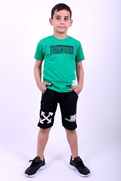 PANİO KİDS Набір з принтом Black Yazılı Kaprili