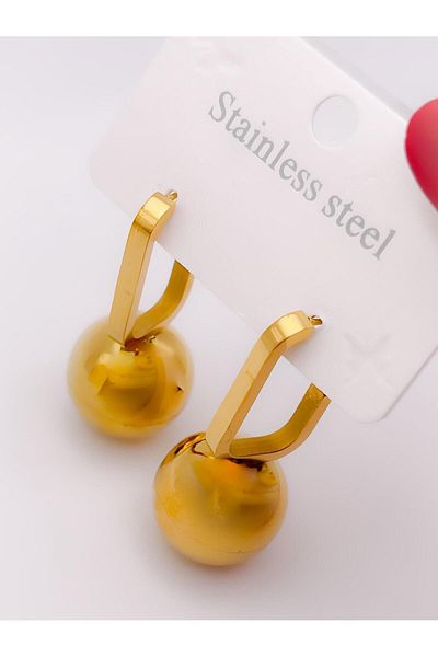 Trinos Ball End Steel Earrings