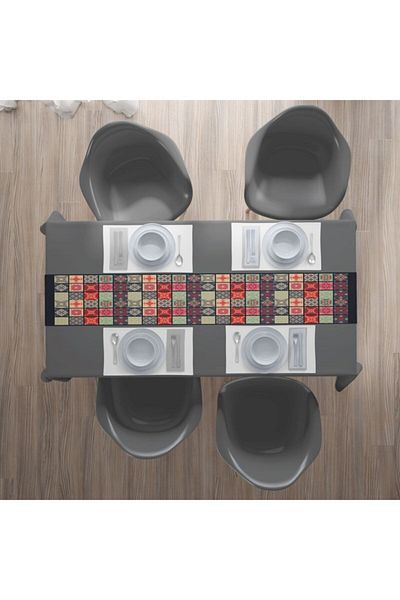 Ardizayn Mozaic, Țesătură Catifea 40x140 Cm Runner