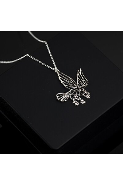 OneSilverGold 925 Ayar Gümüş Kartal Figürlü Kolye Özel Tasarım