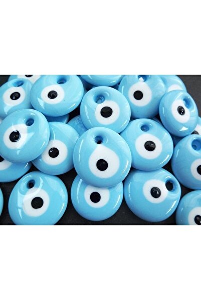 ella'nın çarşısı 5 εκ. Μπλε γυάλινο γυάλινο διακοσμητικό δέντρο με το κακό μά...