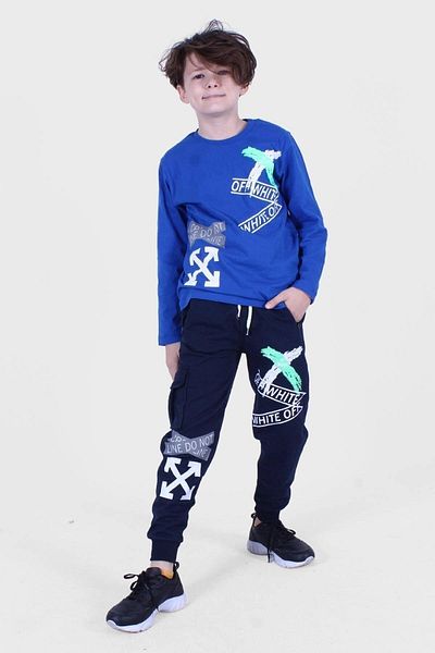 PANİO KİDS X Collection, Σετ αθλητικών φόρμες για αγόρια με στάμπα