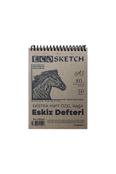 Folix Eco Sketch A5 Spiral Sketch Book - 50 Yp FLX- 822197