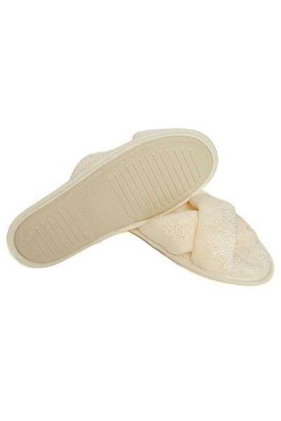 RedPlay Women's Indoor Slippers Cross Patterned Velsoft Soft Non-Slip Sole