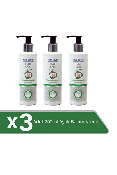 MED-COVER Ayak Bakım Kremi 200ml X 3 Adet