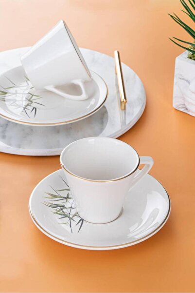 SUMRA HOME Botany Beyaz Acar 6 Kişilik Çay Seti