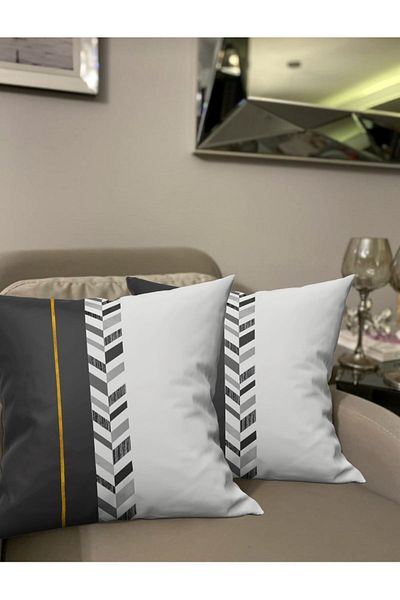 Ardizayn Vector (Smoked) Digital Printed 2-Piece Velvet Fabric Throw Pillow Cover - Double Sided Printing