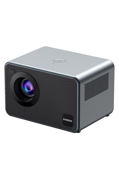 Everest Gri- Siyah 1080p 9800 Lümens Tripodlu Android 9.0 4k Destekli Full Hd Projeksiyon Cihaz