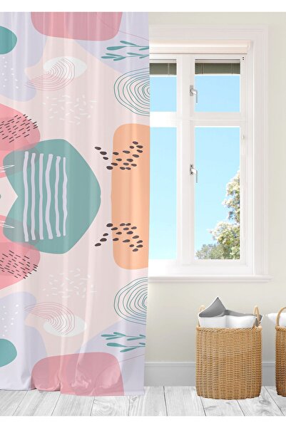 Ardizayn Watercolor, Velvet Fabric, Digital Printed, Double Wing Children's Background Curtain