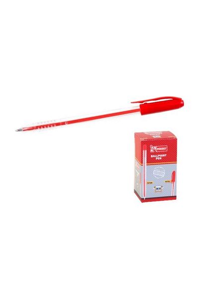 Mikro M25 Ballpoint Pen 1 mm Red 25Tk (Box of 50)