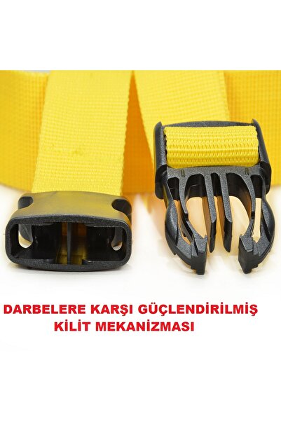 Tarix 4 Adet Turuncu Valiz Kemeri 2 Adet Siyah Valiz Etiketi