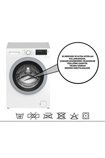 Ardizayn Abstract - Cotton Woven Base Round Bath Rug (100X100-60X60-40X60 CM SET OF 3)