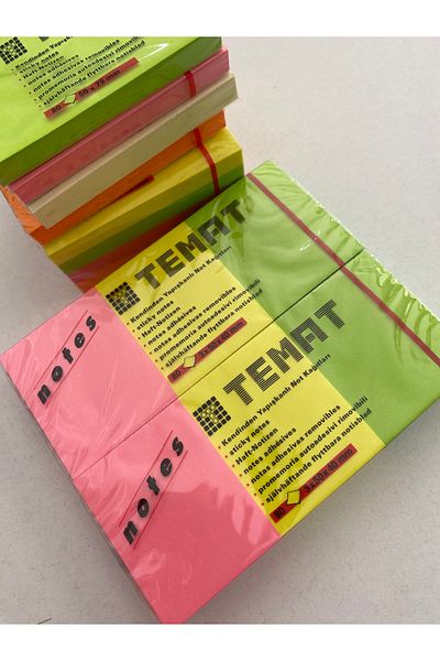 Temat Set of 6 Adhesive Paper Postit