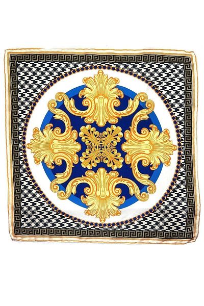 Kravatkolik Multicolored Motif Pattern Men's Pocket Handkerchief SPS591-69