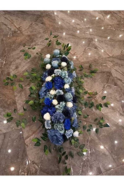 GÜRCANLAR ÇİÇEK MAVİ 1 ADET MASA ÇİÇEĞİ DÜĞÜN ÇİÇEĞİ NİKAHA NİŞANA ÖZEL TAG ÇİÇEĞİ