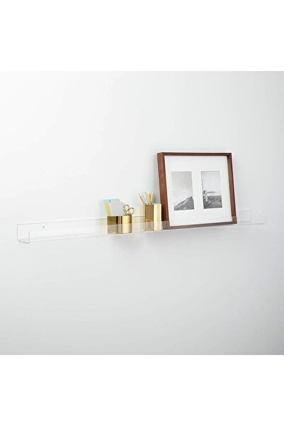 Trend Pleksi Şeffaf Pleksi Duvar Rafı (40cm - 10cm)