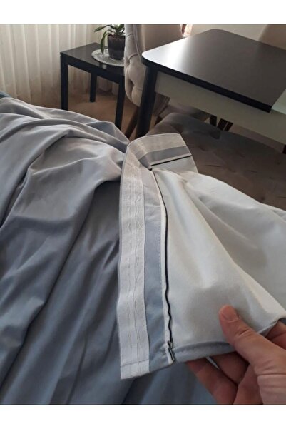 Ardizayn Yıldız - Mavi, Kadife Kumaş, Dijital Baskılı, Çift Kanat Çocuk Fon Perdesi