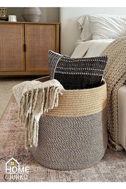 HomeTurko Καλάθι από γιούτα - Καλάθι για γλάστρες, Καλάθι για παιχνίδια, Καλά...