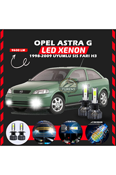 Furens Opel Astra G 1998-2009 Sis Farı Uyumlu Şimşek Etkili Led Xenon Pro Ser...