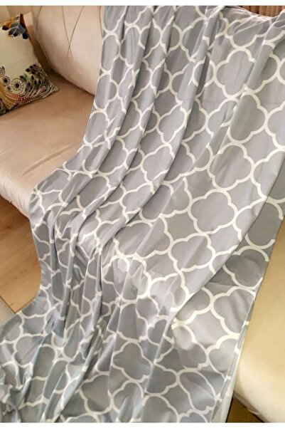 Ardizayn Natural - Gray, Digital Printed, Velvet Fabric Living Room, Bedroom Single Wing Background Curtain