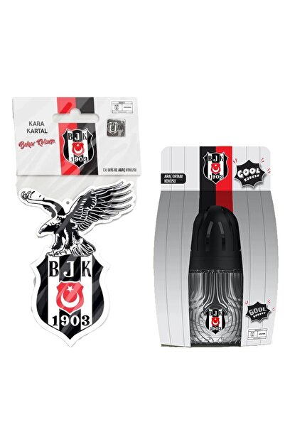 Beşiktaş BJK Lisanslı Asma Oto Kokusu Kartal + BJK Lisanslı Kavanoz Ortam Ara...