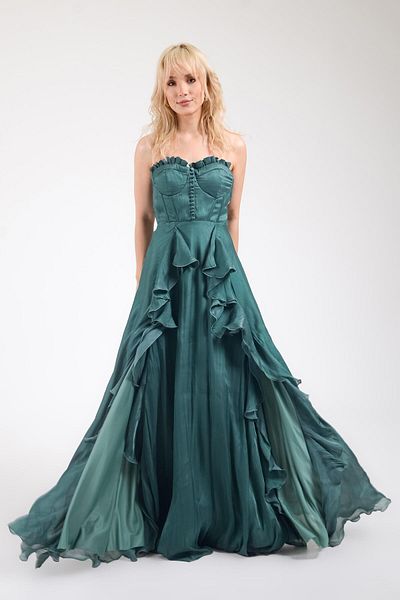SpringStore Rochie de seara fara bretele Mint - Rochie confortabila si eleganta