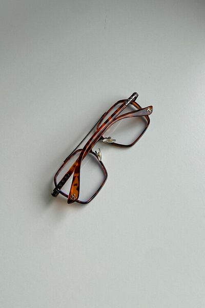 DeepWater Leopard Patterned Glasses - Blue Block