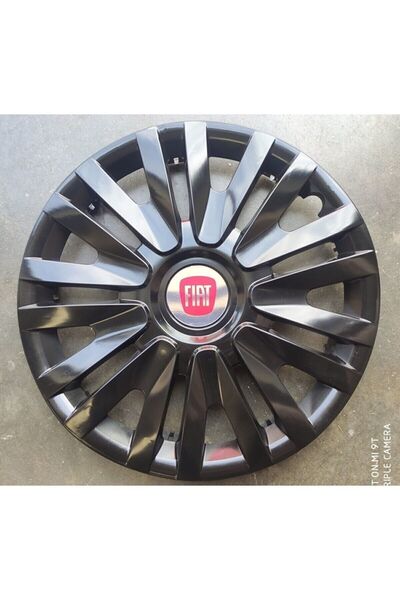 AK JANT Fiat Palio 13 Inc Piano Black Kırılmaz Jant Kapağı (4) Adet Siyah