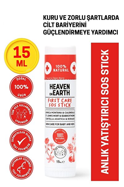 Heaven on Earth First Care Sos Stick 15 ml %100 Doğal Organik Yalancı Iğde Hızlı Koruma Anlık Yatıştırıcı Bakım Balm