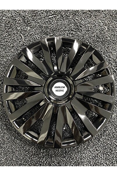 YILAPJANT TOYOTA UYUMLU 15 INC SİYAH JANT KAPAĞI KIRILMAZ 4adet