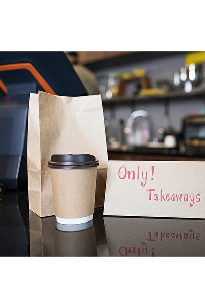 Dekals 100 Adet Kare Dipli (Dik Duran) Kalın Kraft Hediye Kağıdı Kese Kağıdı Ebat 12x24