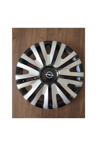 YILAPJANT 13 Inç Opel Jant Kapağı Gri Renkli 4 Adet Amblem