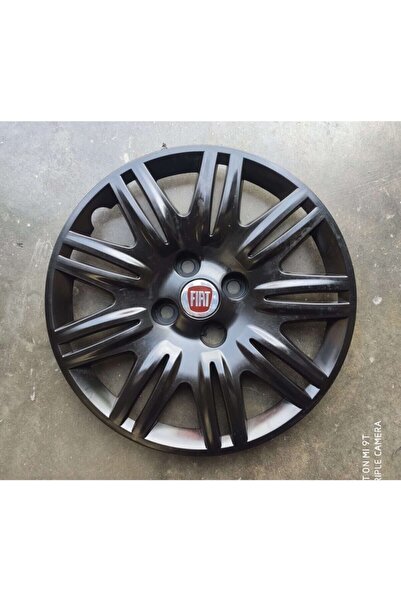 YILAPJANT Fiat Doblo 14 Inc Kırılmaz Jant Kapağı Parlak Siyah 4 Adet Gönderli...