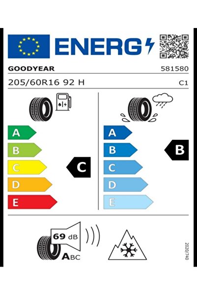 Goodyear 205/60 R16 92H Vector 4Seasons Gen-3 Oto Yaz Lastiği (Üretim: 2023)