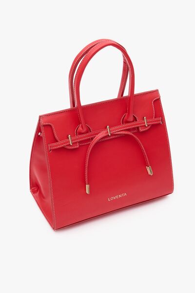 LOVENTA Midsize Hand Bag Red Ciara