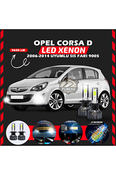 Furens Opel Corsa D 2006-2014 Sis Farı Uyumlu Şimşek Etkili Led Xenon Pro Ser...