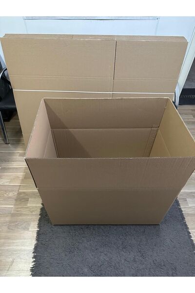 aybaş kağıtçılık Kutu Boş Karton 60x40x40 Orta Boy 5 li Çift Oluklu Koli ,Koli Bandı ve 100cmx5mt balonlu naylon