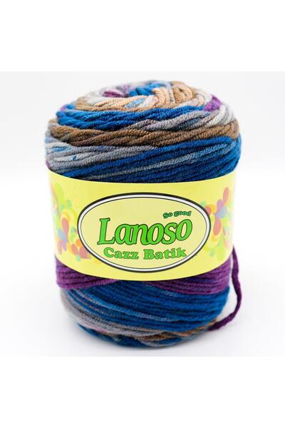 Lanoso 708 نموذج Cazz Batik غزل الحياكة اليدوية