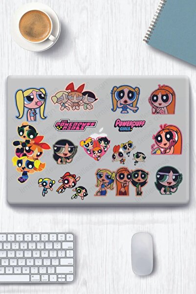 Limitless Design Powerpuff Girls Pink And More Temalı Laptop Telefon Tablet S...
