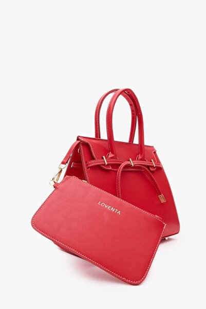 LOVENTA Midsize Hand Bag Red Ciara