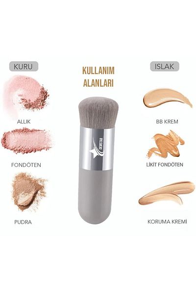 Demstar Επαγγελματικό μακιγιάζ Luxury Kabuki Foundation and Blush πινέλο μακιγιάζ