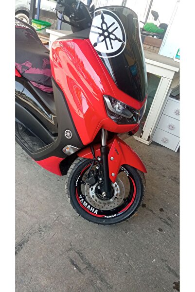Oracal Yamaha Nmax Kırmızı Beyaz Jant Şerit Sticker