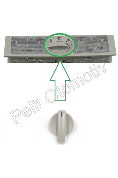İthal Polo Arka Tavan Lamba Düğmesi 6q0947291a / 6q0947291b (gri)