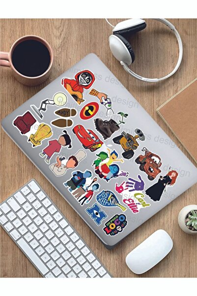 Limitless Design Pixar Eski Çizgi Filmler Temalı Laptop Tablet Defter Araba M...