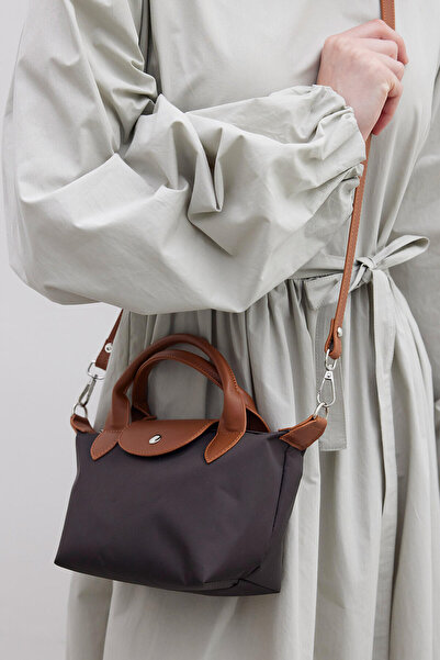 Manuka Bitter Brown Colored MARİ SMALL SHOPPER Bag