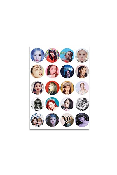 Güneş Kırtasiye Blackpink nalepnica A4 list 20 okruglih nalepnica