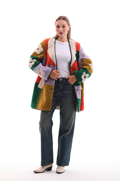 Metins Leather Kadın Özel Tasarım Yünlü Deri Ceket