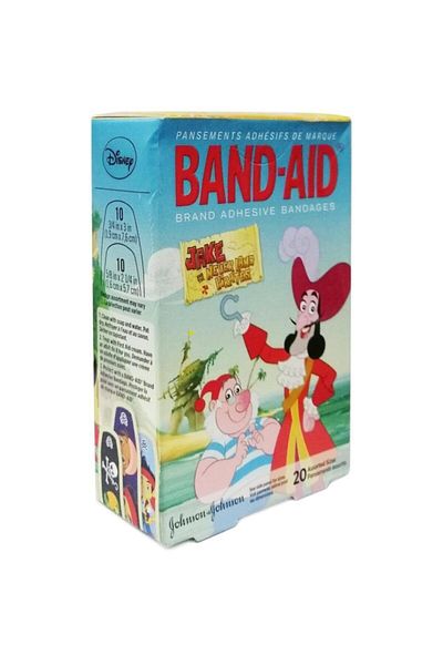 Johnson & Johnson Band Aid Jake Never Land Pirates Band-Aid 20 Pieces Mixed Size